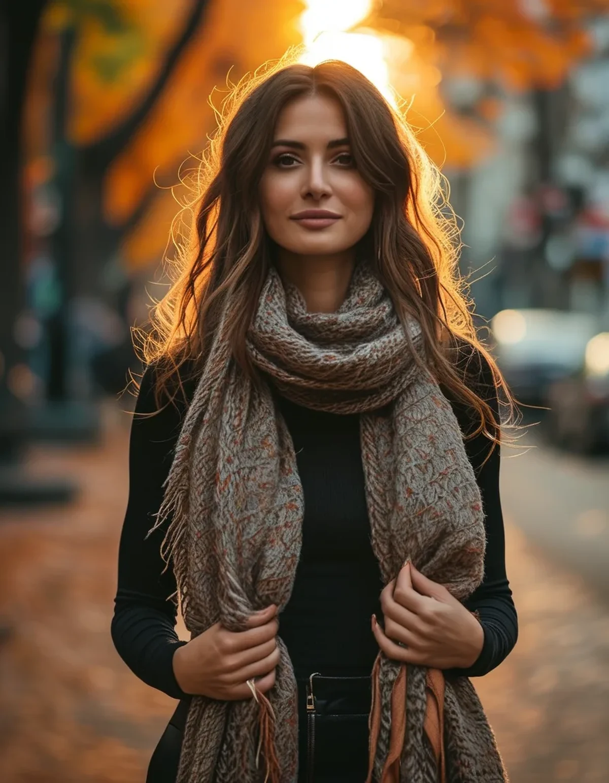 The Same Scarf Can Shorten or Lengthen Your Torso