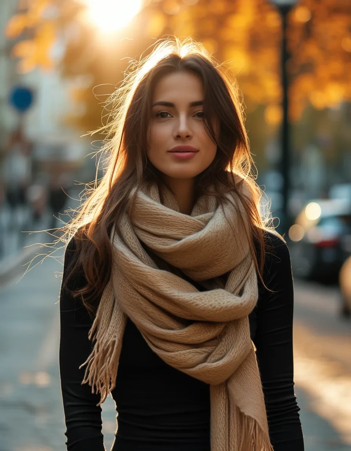 The Same Scarf Can Shorten or Lengthen Your Torso